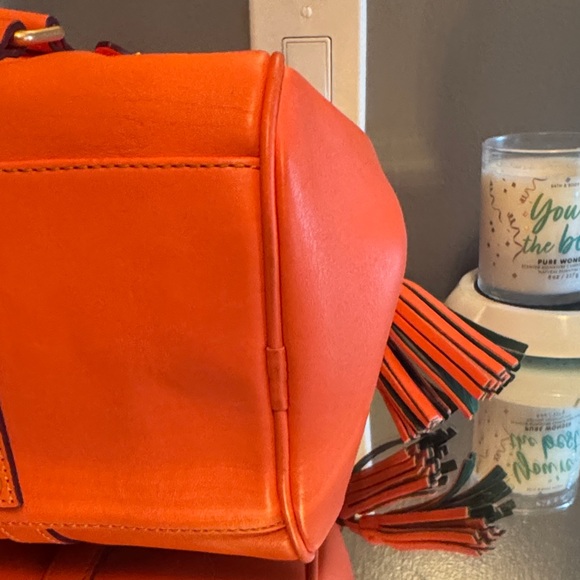 Dooney and Bourke Salmon Large Florentine Satchel - Picture 10 of 12